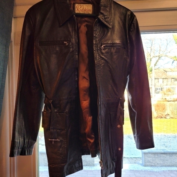 𝅺REDSKINS Soft Leather Jacket Large - Picture 1 of 6
